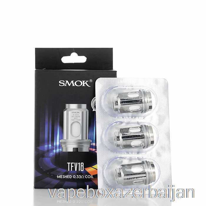 Vape Baku SMOK TFV18 Replacement Coils 0.15ohm Dual Mesh Coils